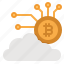 cloud, mining, bitcoin, cryptocurrency, digital, money 