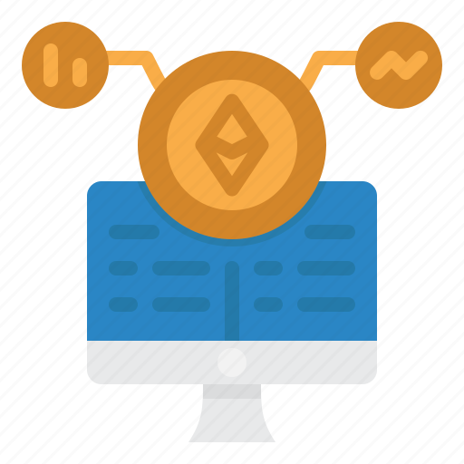 Computer, ethereum, chart, analysis, crypto, currency icon - Download on Iconfinder