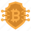security, bitcoin, shield, currency, digital, crypto 
