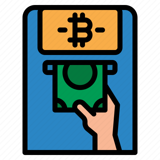 Atm, bitcoin, cryptocurrency, money, cash, mechine icon - Download on Iconfinder