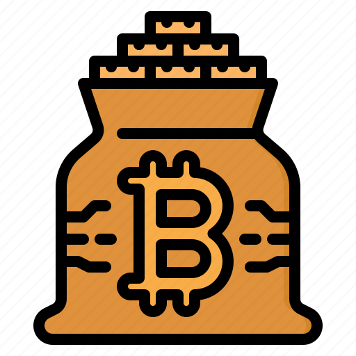 Bag, money, bitcoin, cryptocurrency, digital, coin icon - Download on Iconfinder