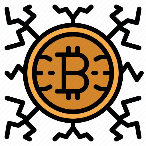 Bitcoin, lightning, network, crypto, currency, digital icon - Download on Iconfinder