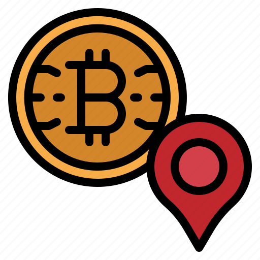 Location, bitcoin, address, cryptocurrency, account, digital icon - Download on Iconfinder