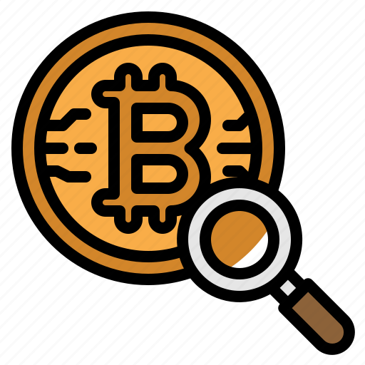 Search, bitcoin, cryptocurrency, investment, magnifer, coin icon - Download on Iconfinder