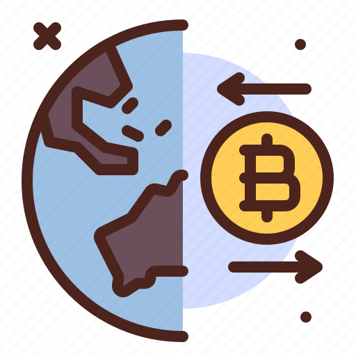 Globe, exchange, finance, invest, crypto, bitcoin icon - Download on Iconfinder