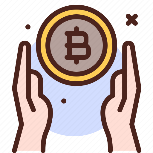 Holding, hands, finance, invest, crypto, bitcoin icon - Download on Iconfinder