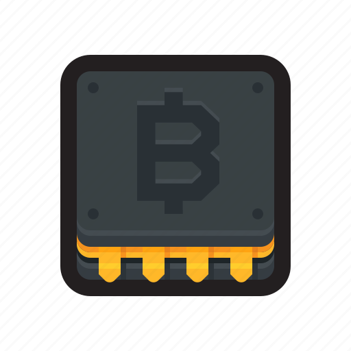 Bitcoin, mining, cpu, cryptocurrency icon - Download on Iconfinder
