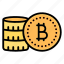 bitcoin, pile, currency, crypto, cryptocurrency, coin, digital, money 