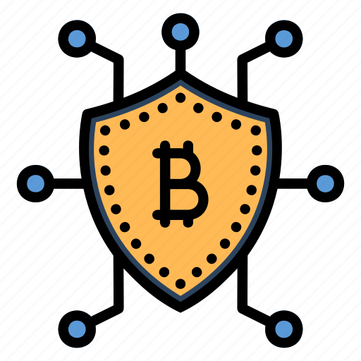 Bitcoin, secure, shield, currency, technology, cryptocurrency, protect icon - Download on Iconfinder