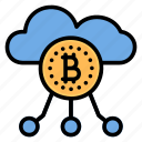 bitcoin, server, cloud, crypto, storage, currency, cryptocurrency