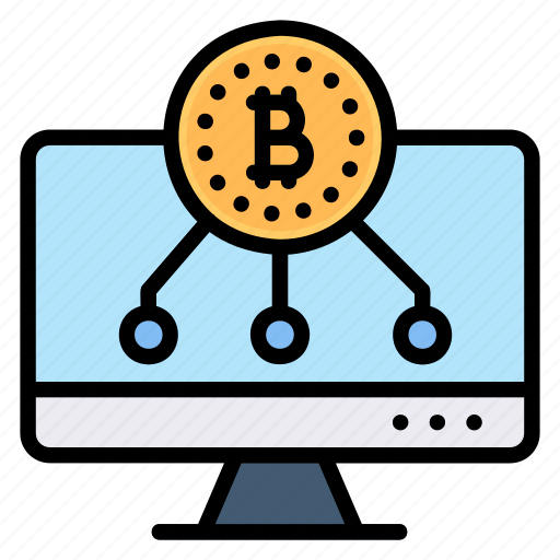 Computer, monitor, bitcoin, crypto, currency, cryptocurrency, trade icon - Download on Iconfinder