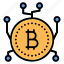 digital, bitcoin, coin, currency, crypto, network, cryptocurrency 