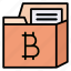 folder, bitcoin, currency, file, computer, document, crypto, archive, cryptocurrency 