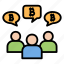 forum, bitcoin, currency, talk, conversation, comment, cryptocurrency, bubble, chat 