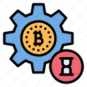 maintenance, bitcoin, gear, setting, currency, crypto, cryptocurrency
