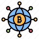 network, connection, online, globe, bitcoin, crypto, currency, cryptocurrency