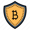 protection, bitcoin, shield, security, currency, crypto, cryptocurrency