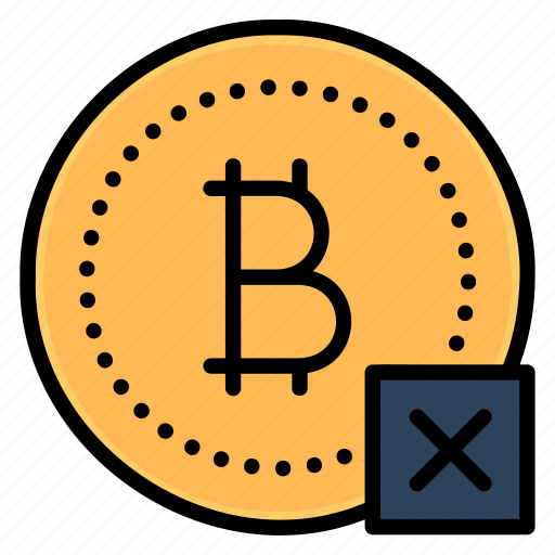 Reject, bitcoin, currency, coin, cancel, cryptocurrency, crypto icon - Download on Iconfinder