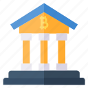 bank, bitcoin, currency, crypto, building, deposit, saving, cryptocurrency