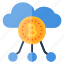 bitcoin, server, cloud, crypto, storage, currency, cryptocurrency 
