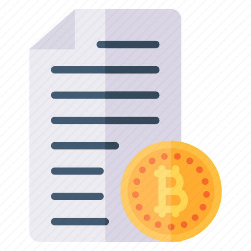 File, bitcoin, business, contract, currency, crypto, document icon - Download on Iconfinder