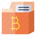 folder, bitcoin, currency, file, computer, document, crypto, archive, cryptocurrency