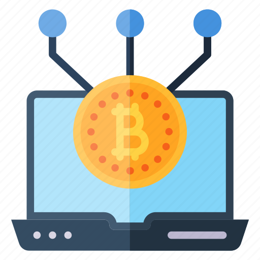 Laptop, bitcoin, monitor, crypto, currency, notebook, cryptocurrency icon - Download on Iconfinder