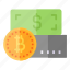 payment, method, bitcoin, money, card, cash, credit, dollar, cryptocurrency 