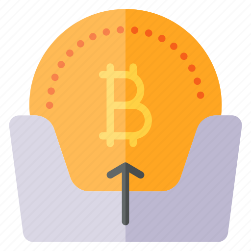 Receive, bitcoin, arrow, up, crypto, currency, cryptocurrency icon - Download on Iconfinder