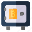 safebox, bitcoin, coin, money, safe, box, cryptocurrency, safety, saving 