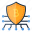 security, network, bitcoin, shield, currency, online, protect, crypto, cryptocurrency 