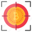 target, bitcoin, currency, goal, crypto, cryptocurrency 