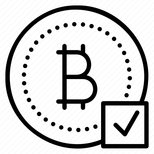 Bitcoin, check, accept, approve, currency, crypto, cryptocurrency icon - Download on Iconfinder
