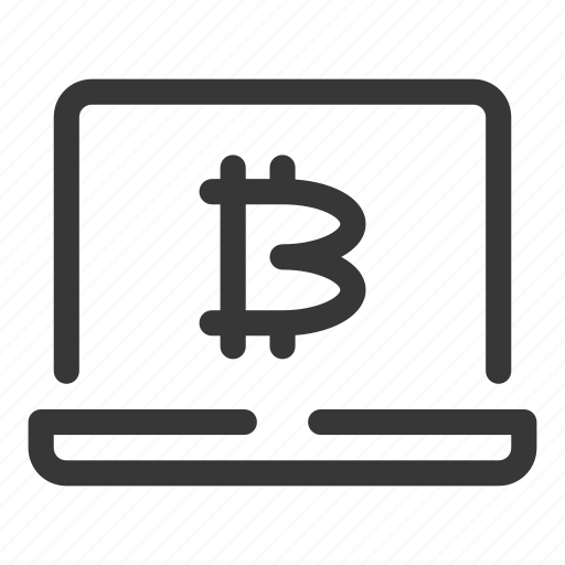 Bitcoin, crypto, cryptocurrency, laptop, computer icon - Download on Iconfinder