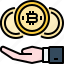 bitcoin, coin, cryptocurrency, currency, digital, hand, profit 