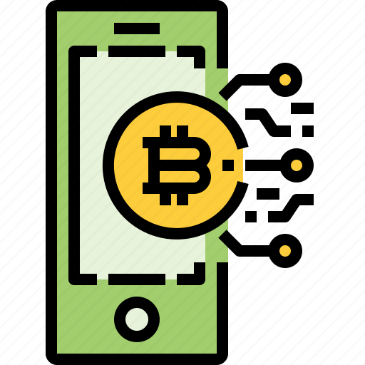 Bitcoin, blockchain, coin, cryptocurrency, currency, digital, smartphone icon - Download on Iconfinder