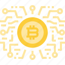 bitcoin, coin, cryptocurrency, currency, digital, intelligence, technology