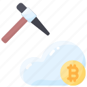 bitcoin, cloud, crypto, cryptocurrency, mining