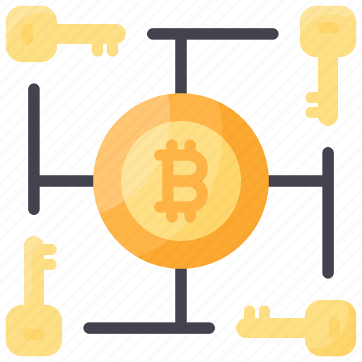 Bitcoin, key, multi, network, signature icon - Download on Iconfinder