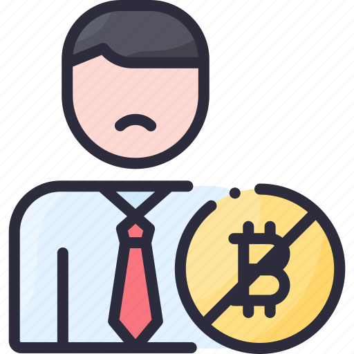 Bitcoin, coin, nocoiner, sad, user icon - Download on Iconfinder