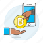 currency, mobile, digital, asset, usage, phone, bitcoins, pay, crypto, cryptocurrency, withdraw 