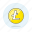 asset, coin, crypto, cryptocurrency, currency, digital, litecoin 