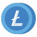 litecoin, cryptocurrency, digital, coin