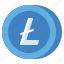 litecoin, cryptocurrency, digital, coin 