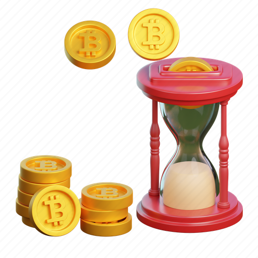 Time, bitcoin, watch, cryptocurrency, money, currency, coin 3D illustration - Download on Iconfinder