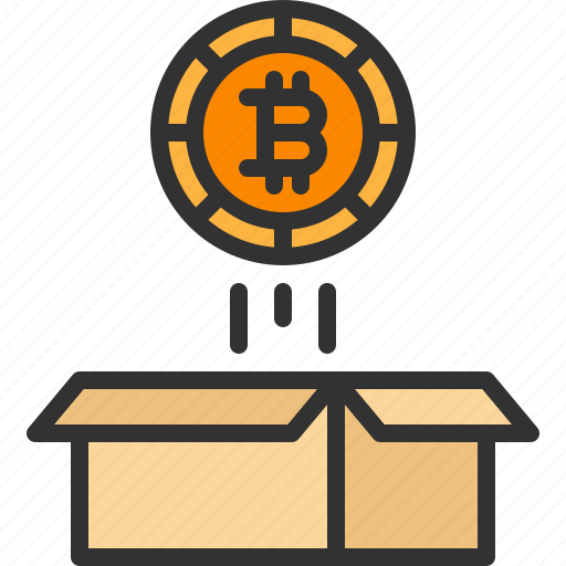 Bitcoin, box, cryptocurrency, money, unboxing icon - Download on Iconfinder