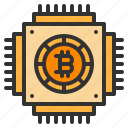 bitcoin, cpu, cryptocurrency, microchip, processor