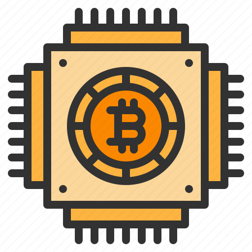 Bitcoin, cpu, cryptocurrency, microchip, processor icon - Download on Iconfinder