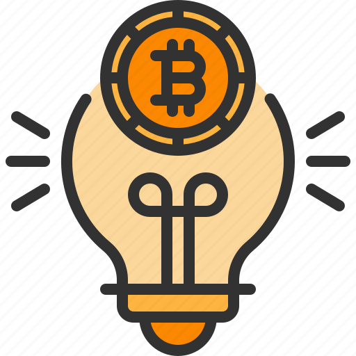 Bitcoin, bulb, cryptocurrency, idea, lamp icon - Download on Iconfinder