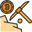 axe, bitcoin, cryptocurrency, mining 